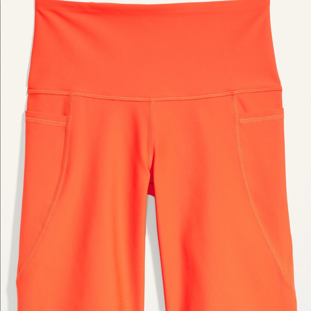 High-Waisted PowerSoft Side-Pocket Biker Shorts